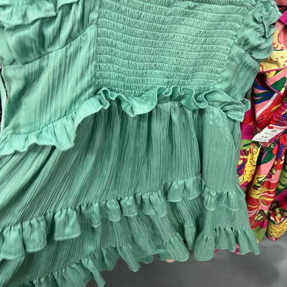 Wild Fable Mint Ruffled Mini Dress - Picture 5 of 7